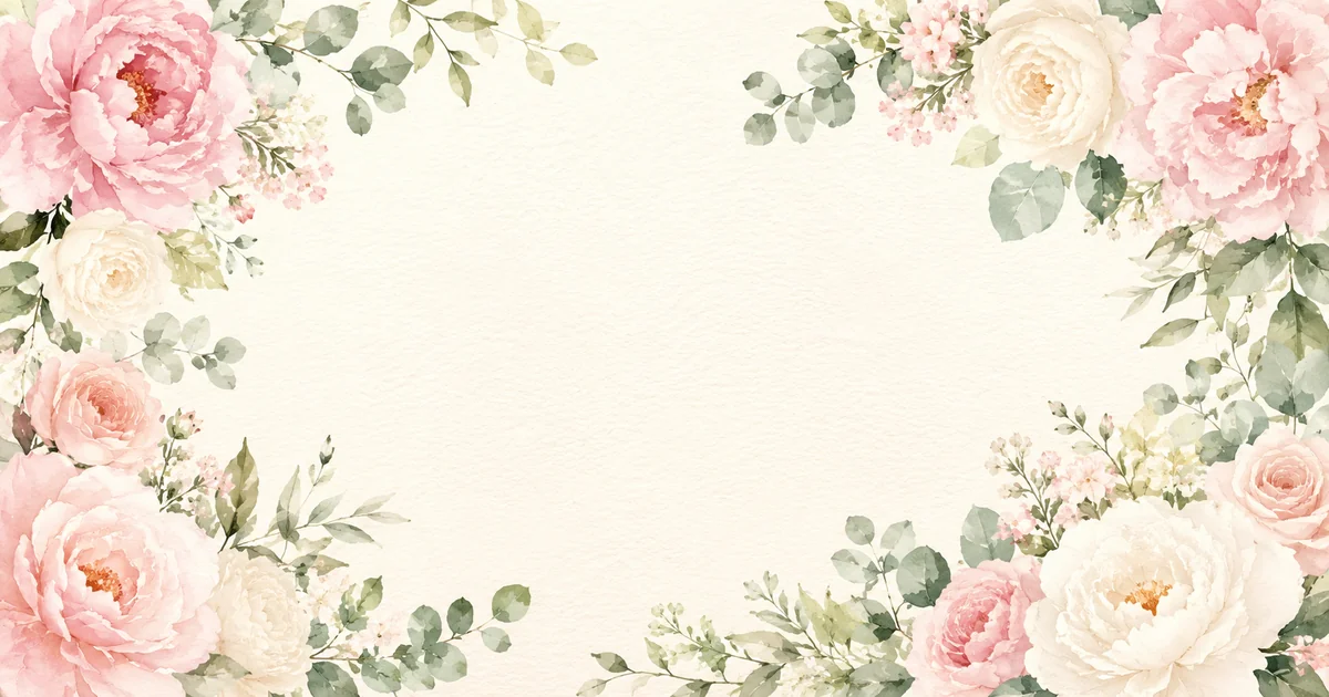 Romantic Watercolor Wedding