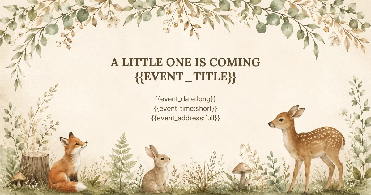 Woodland Baby Shower