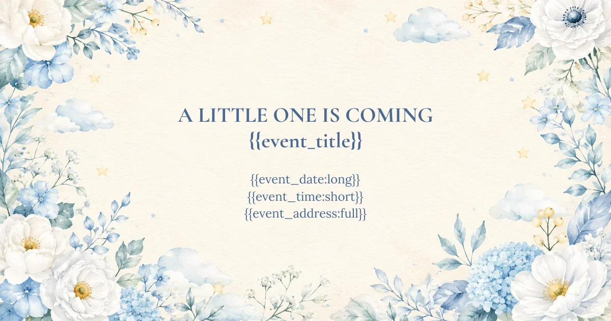 Baby Shower in Blue