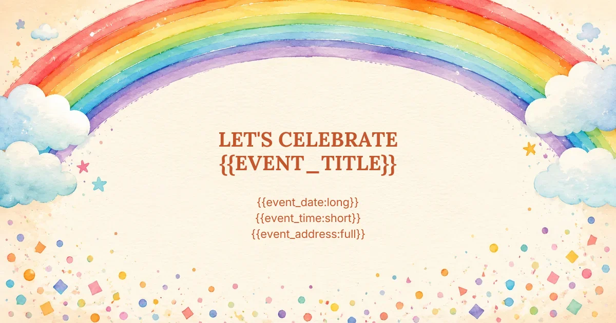 Rainbow Kids Birthday