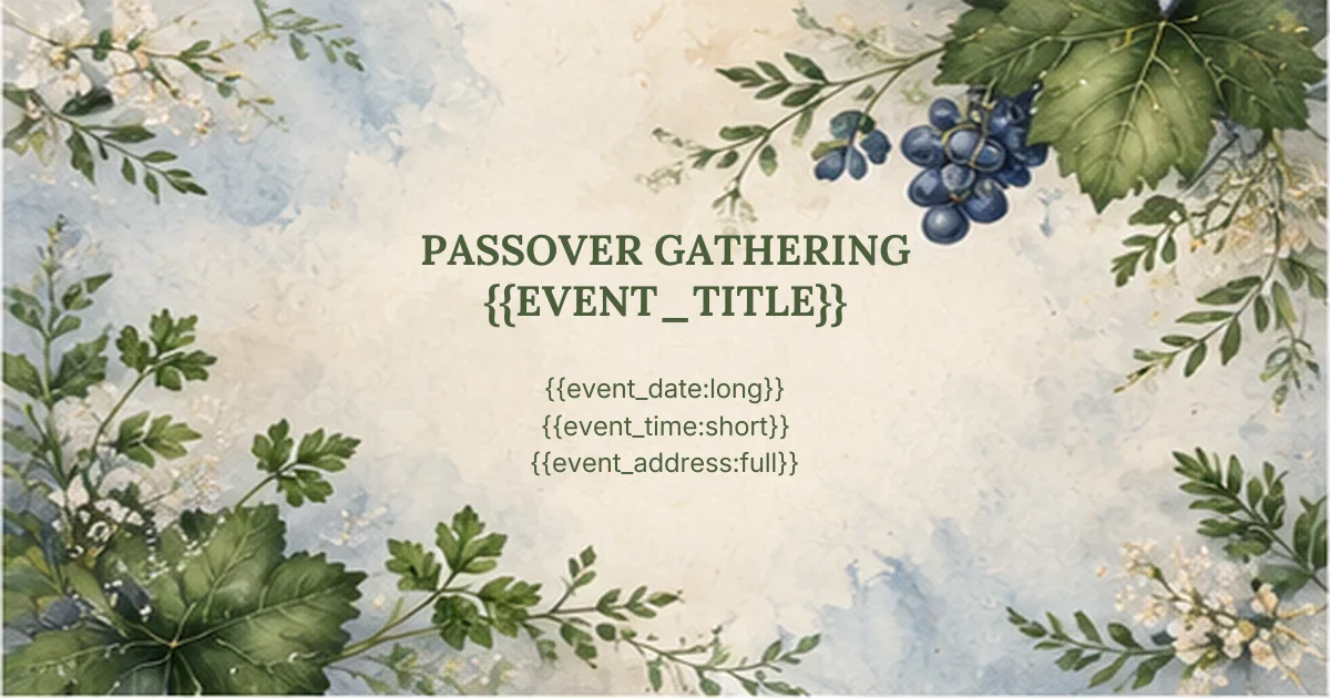 Passover in Spring