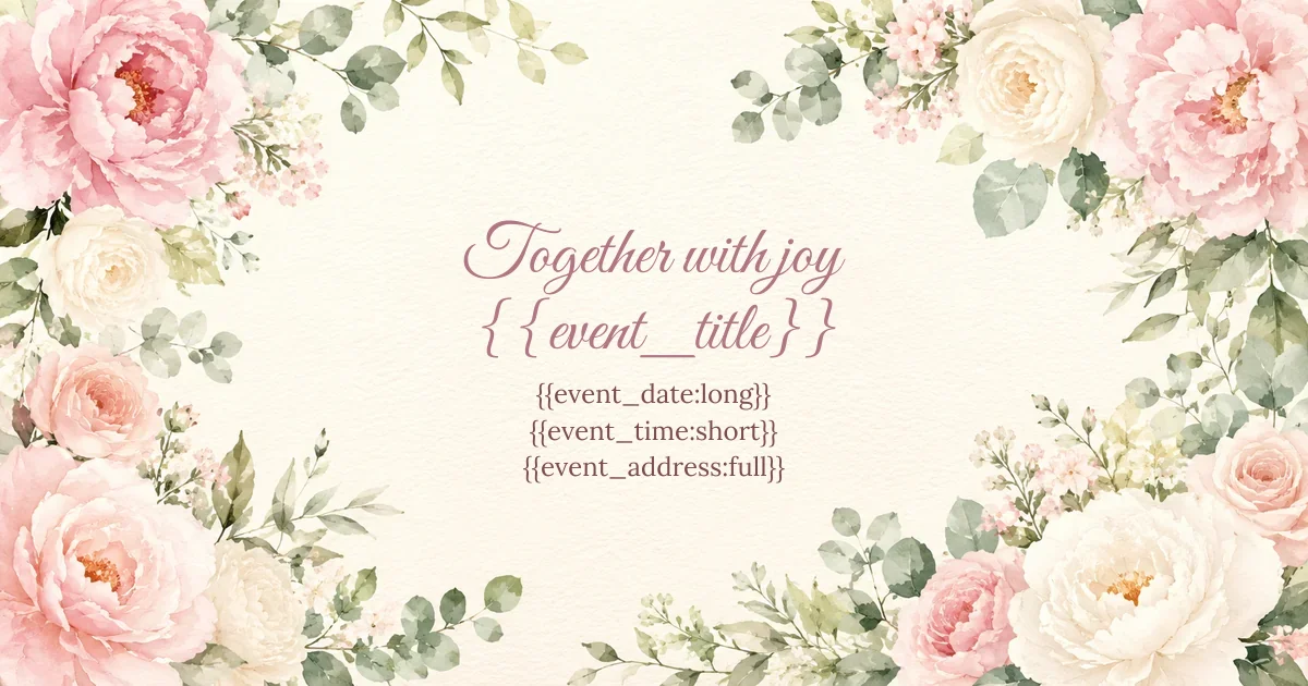 Romantic Watercolor Wedding