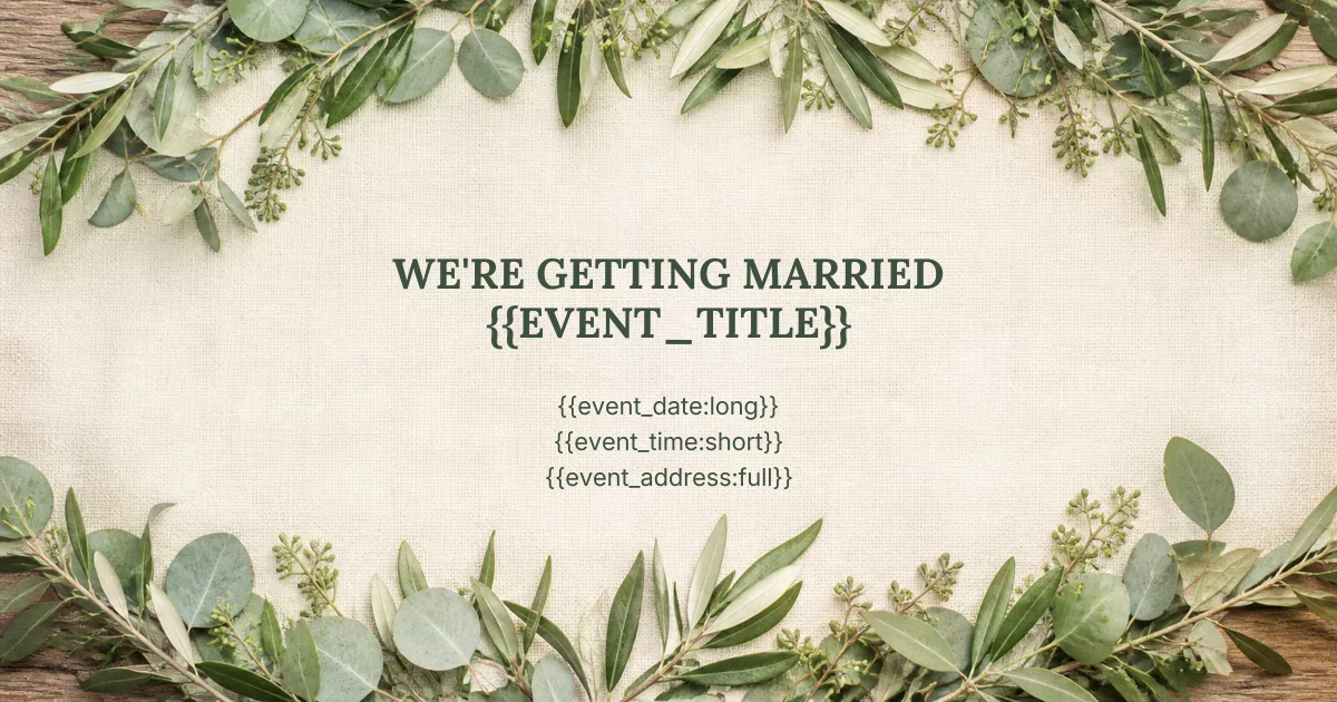 Rustic Greenery Wedding